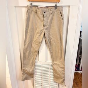 Raleigh Denim Beige Khaki Jones Slim straight Jeans size 34